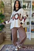 Big Softie Amour Slouch Knit Jumper Oatmeal Marl